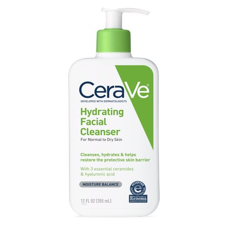 Cerav Hydrating Facial Cleanser For Norma To Dry Skin 355ml