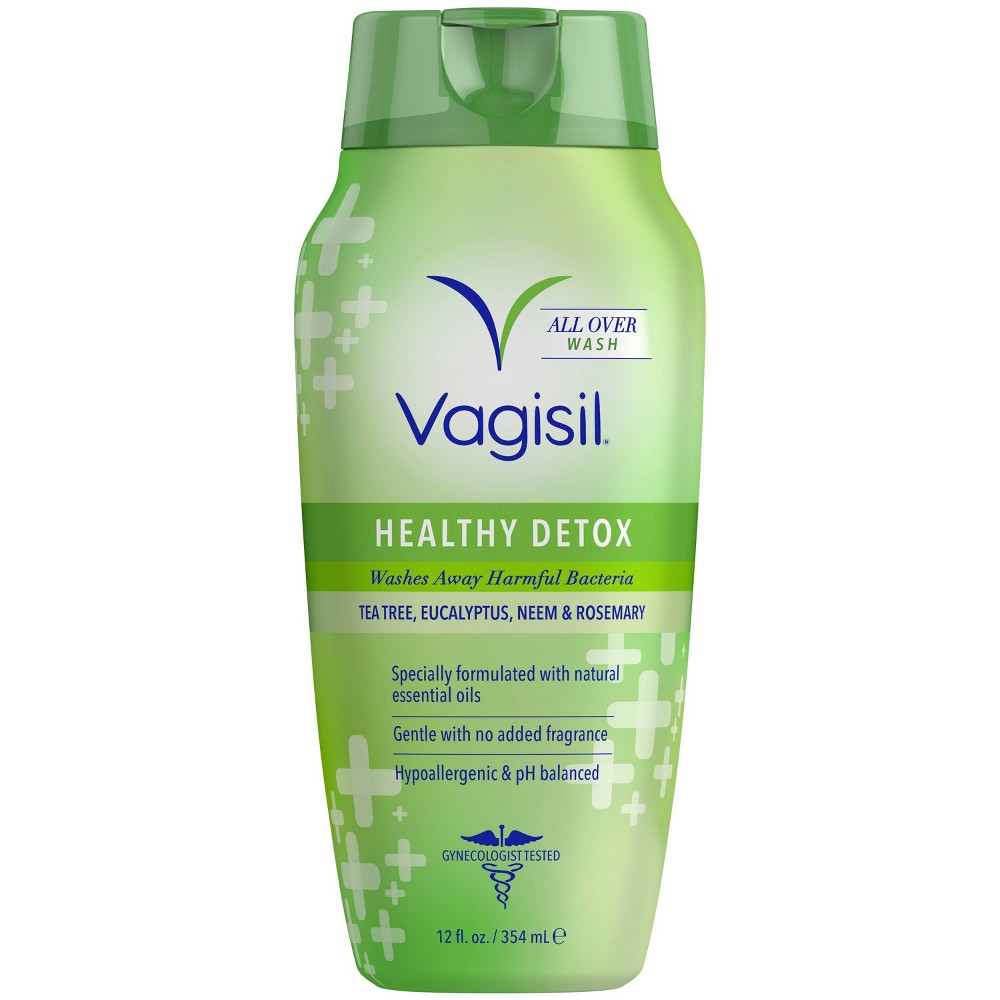Vagisil HEALTHY DETOX Washes away harmful bacteria.Tea tree.Eucalyptus Neem&Rosemary 12 fl.oz.354ml