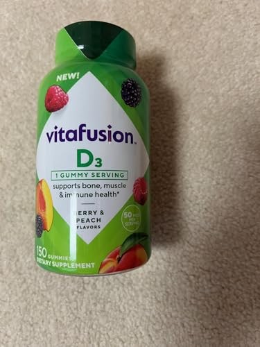 Vitafusion D3 | 1 Gummy Serving | Supports Bone, Muscle (150 Gummies)