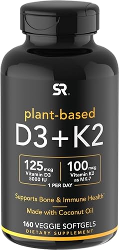 Sports Research D3 + K2 160 Veggie Softgels