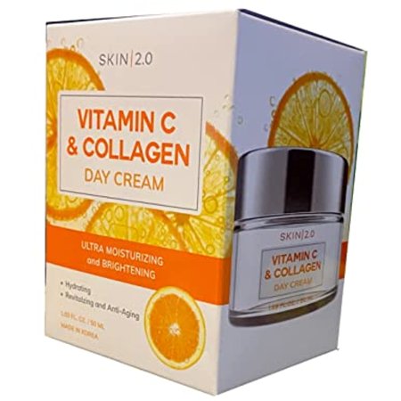 Skin 2.0 Vitamin C & Collagen Day/Night Moisturizer Anti-Aging Cream - Duo Set Value Pack