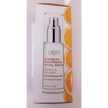 Skin Aesthetics Hyaluronic Acid and Collagen Face Serum - Reduce Wrinkles & Fine Lines  Locks in Moisture & Ultra Hydrating Facial Serum - Cruelty Fre