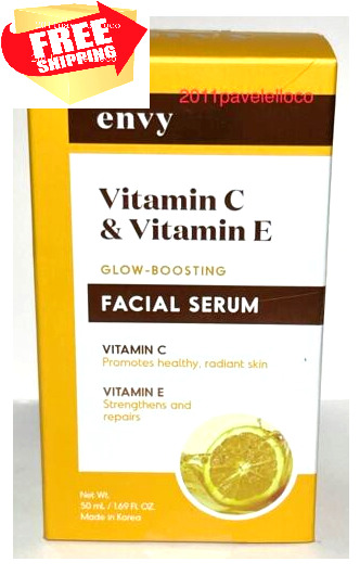 Envy Vitamin C Serum with Vitamin E & Glycerin - Skin  Dark Spot Reduction & Anti-Aging  Dermatologist Tested  Hydrating Glass Skin Serum - Cruelty-Fr