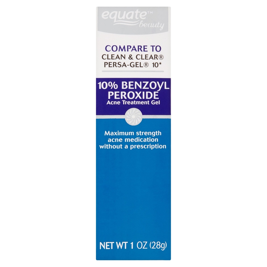 Equate Beauty 10% Benzoyl Peroxide Acne Treatment Gel  1 Oz