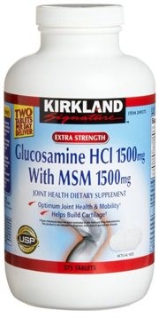 KIRKLAND Signature Glucosamine hcl +MSM (375 tablets)