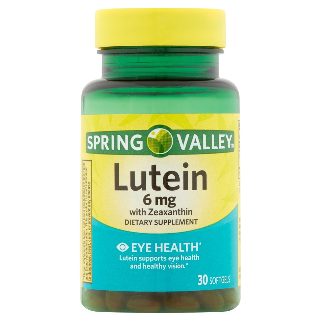 Spring Valley Lutein 6mg | Eye Health (30 SoftGels)