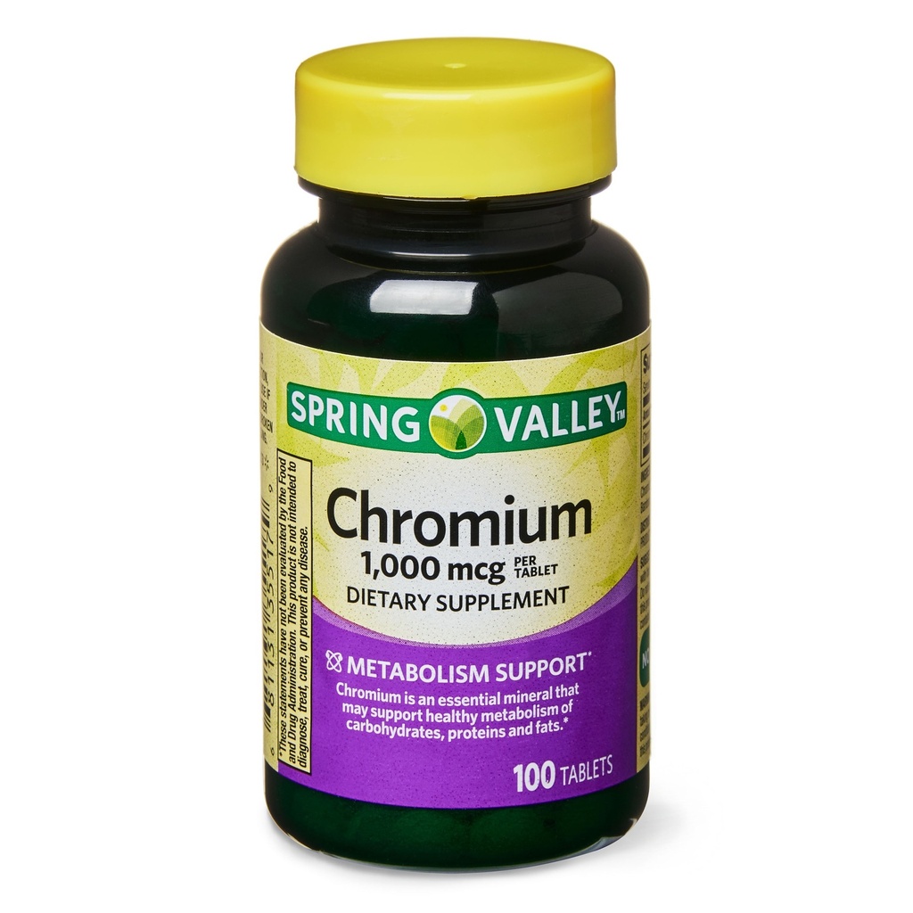 Chromium 1000mcg (100 tablets)