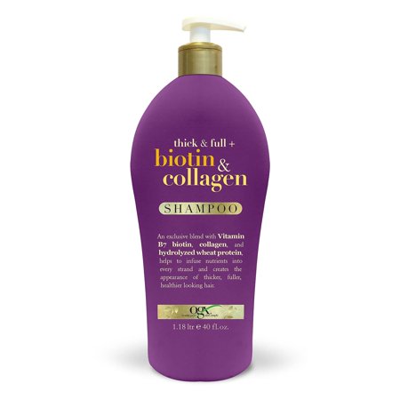 OGX Thick & Full Biotin Collagen Shampoo, 40 FL OZ