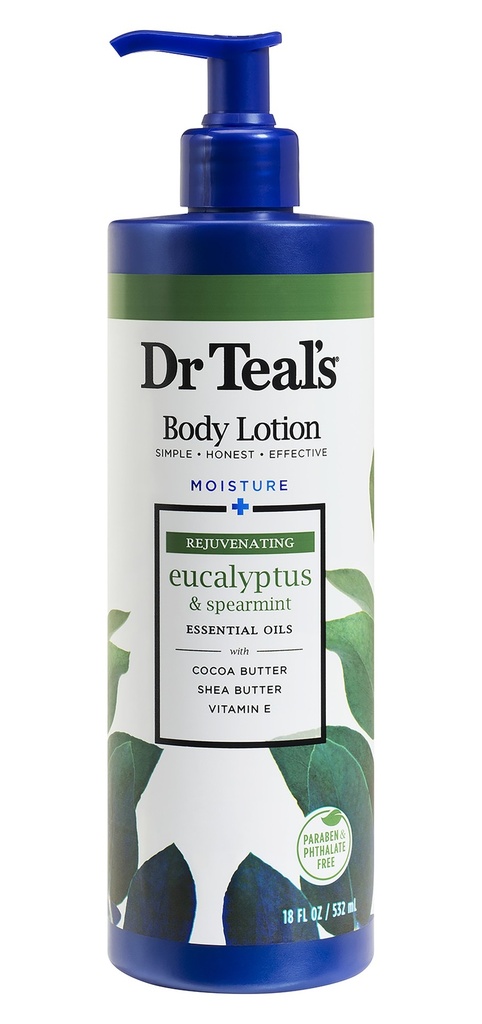 Dr Teal's Eucalyptus & Spearmint Essentail Oils 532ml
