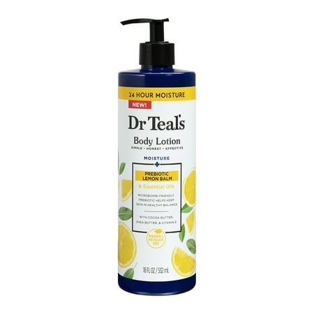 Dr Teal's Body Lotion Moisture + Prebiotic Lemon Balm & Essential Oils