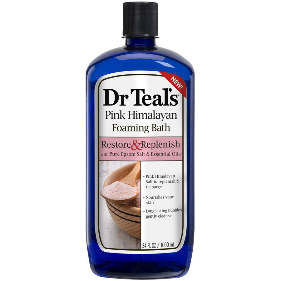 Dr Teal's Foaming Bath + Restore&Replenish Pink Himalayan Salt & Essential Oils