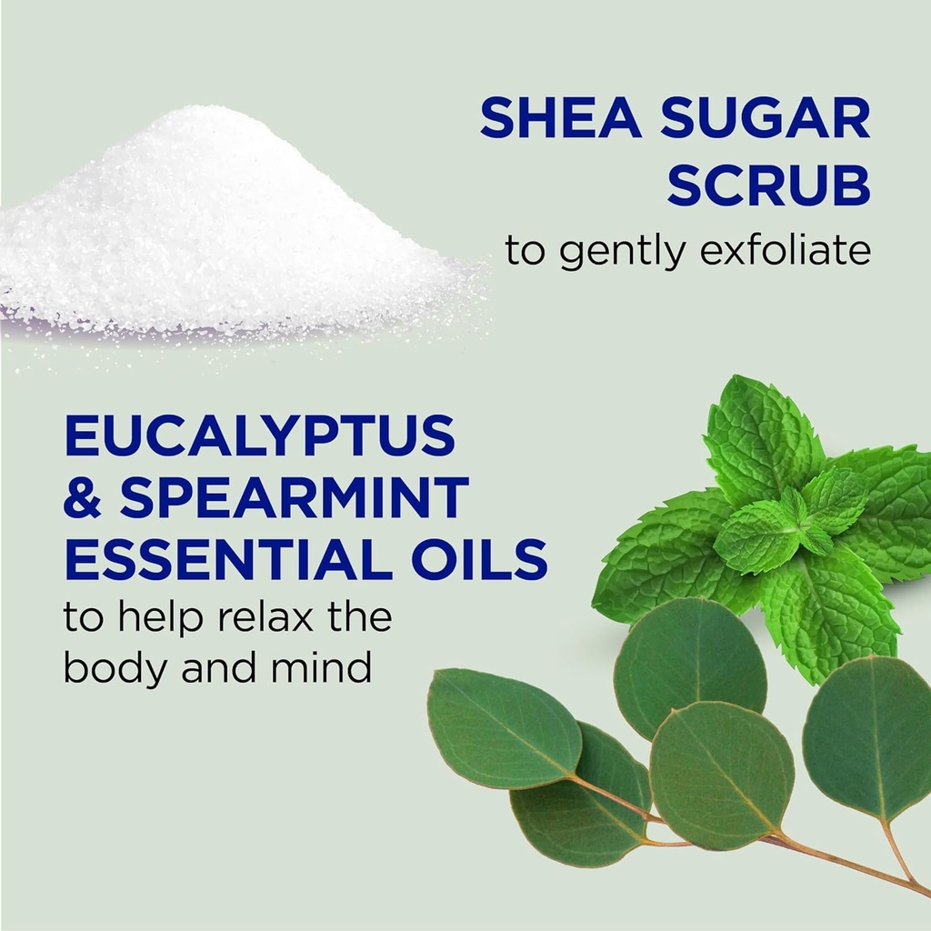 Dr Teal's Shea Sugar Scrub | Eucalyptus & Spearmint Essential Oils